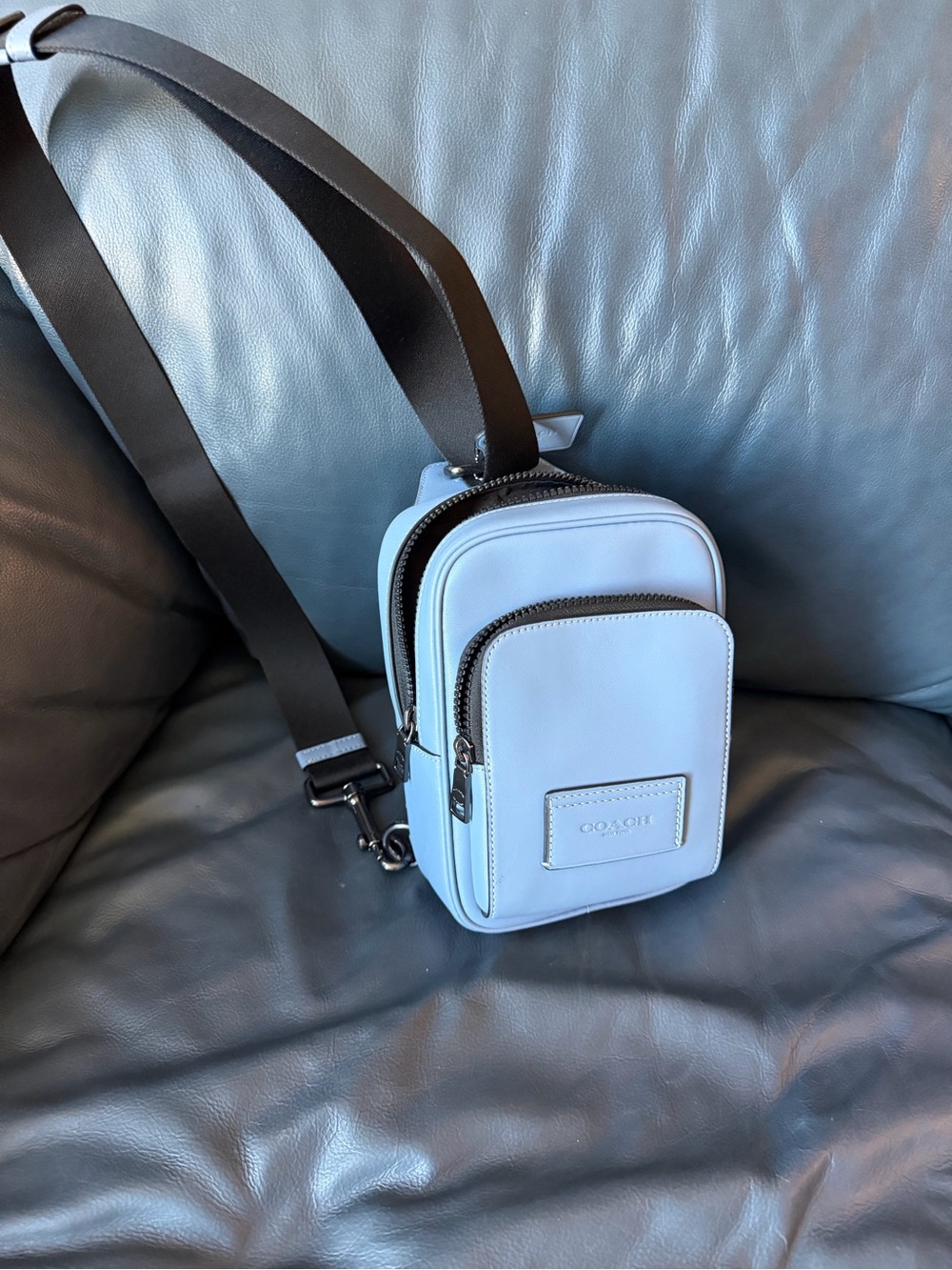 Coach Sky Blue Crossbody Sling Bag